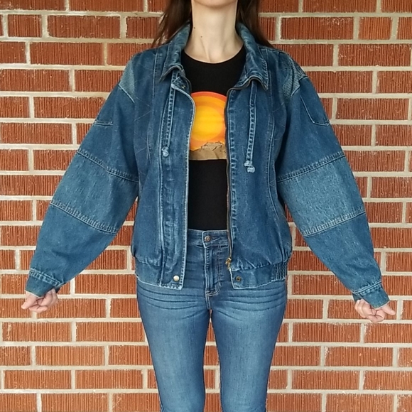 90s style jean jacket